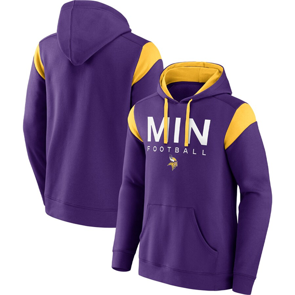 Men's Purple Minnesota Vikings Call The Shot Pullover Hoodie